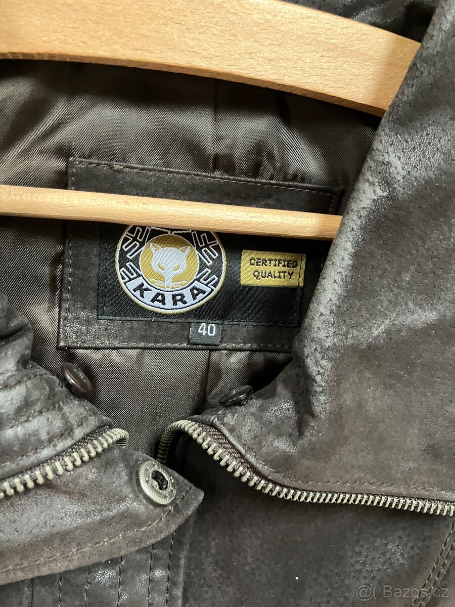 Kožené dámské sako KARA - 3