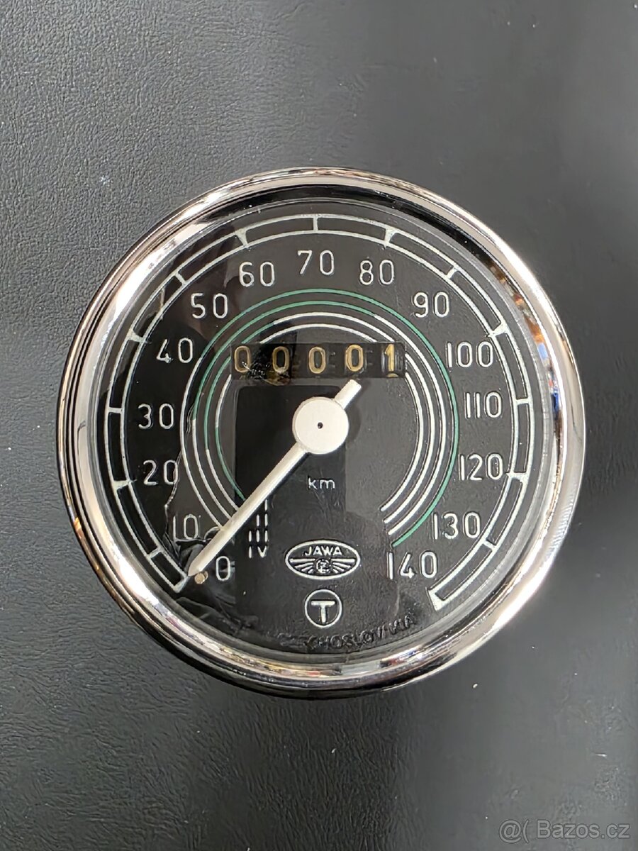 Tachometr Jawa kývačka půlbuben 140km/h - 3