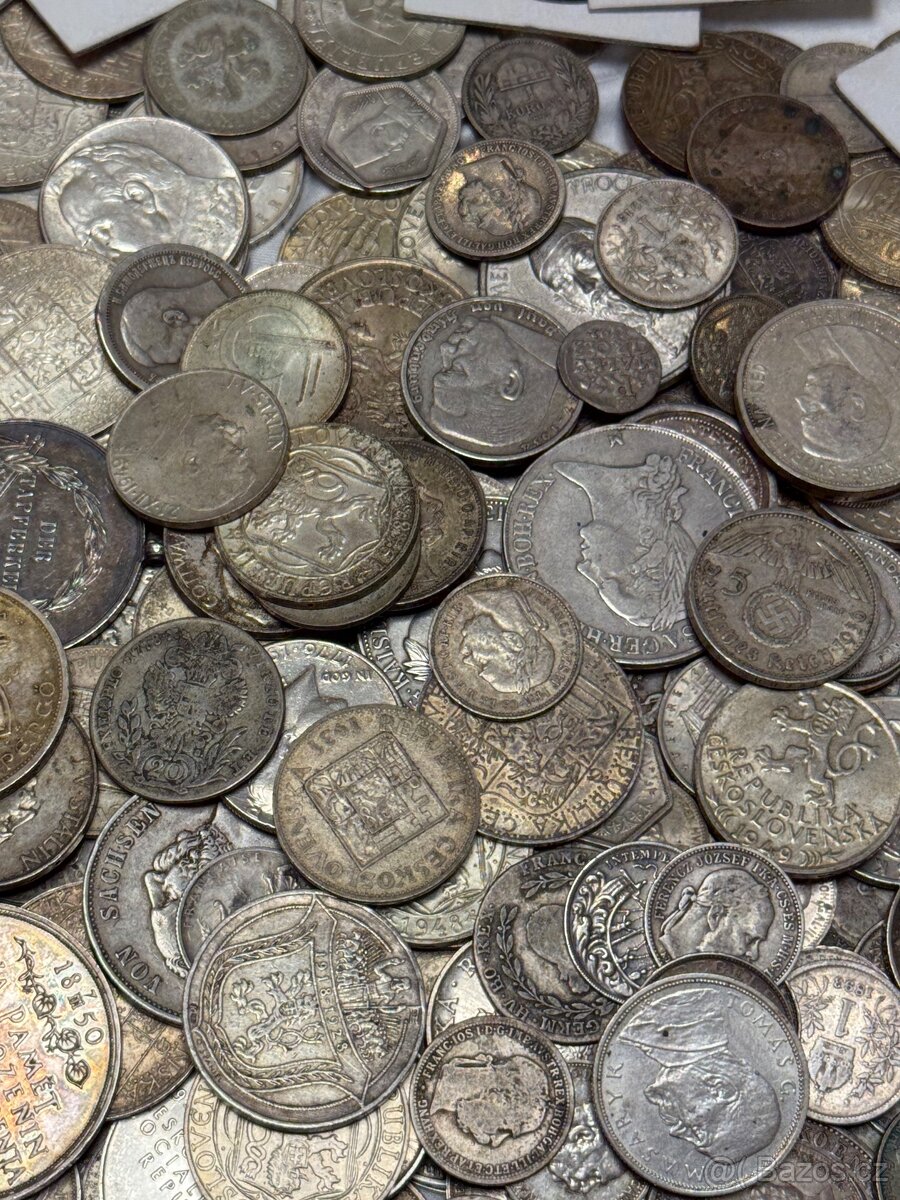 Velká sbírka stříbrných mincí - 3