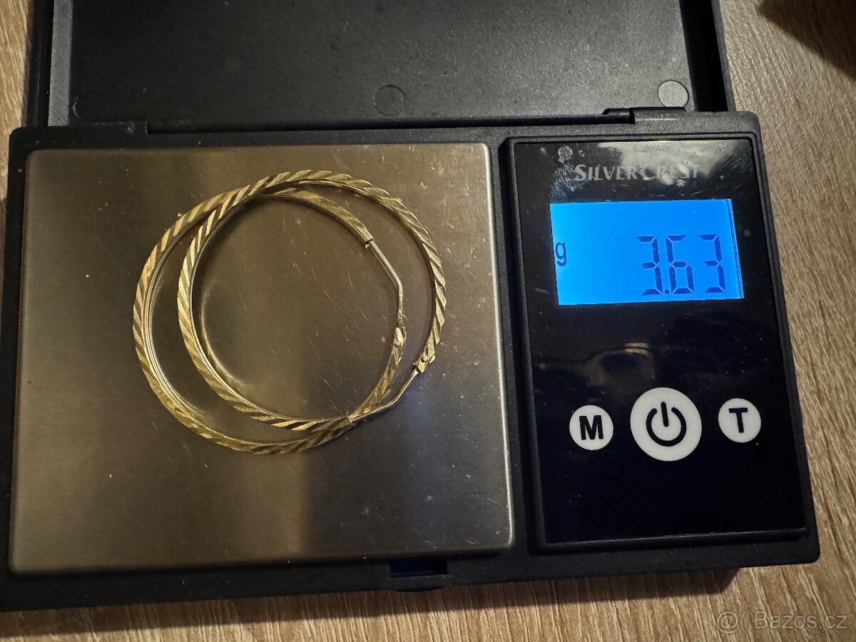 Zlaté náušnice 3,63g 585/1000 - 3