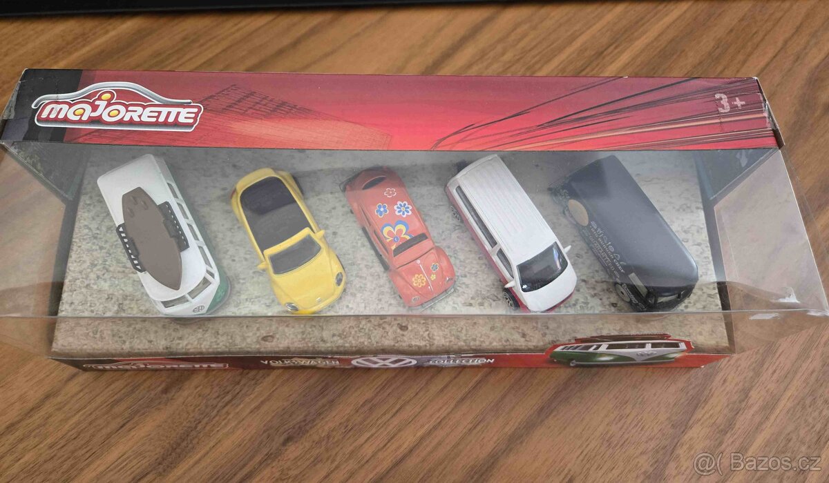 sada 5 autíček Majorette Volkswagen Collection - nová - 3