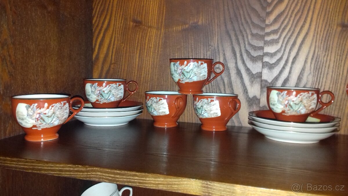 Konvice, cukřenka, mléčenka, hrníček, čínský porcelán - 3