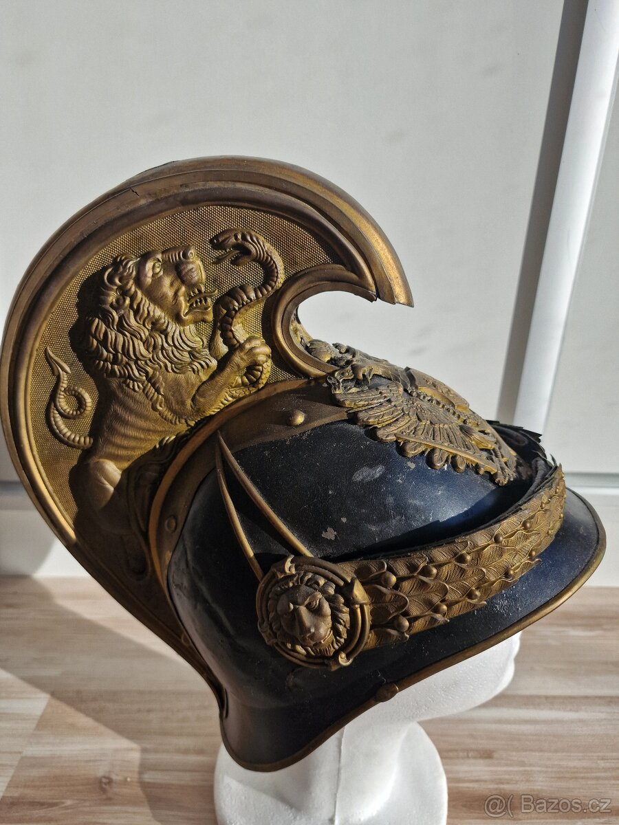 přilba, helma dragoun - důstojník - 3