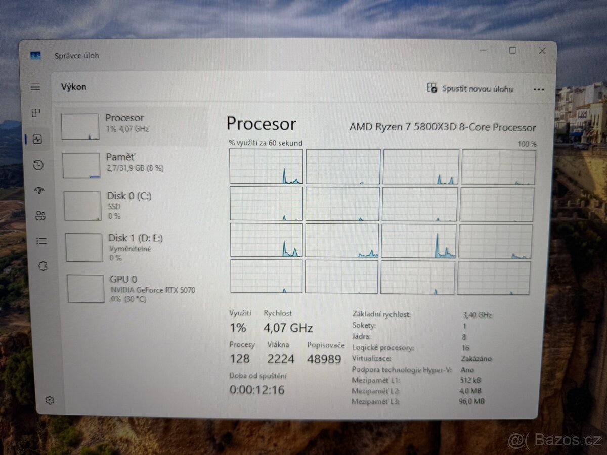 Herní PC | Ryzen 7 5800x3D, RTX 5070 12GB, 32GB, 1TB SSD - 3