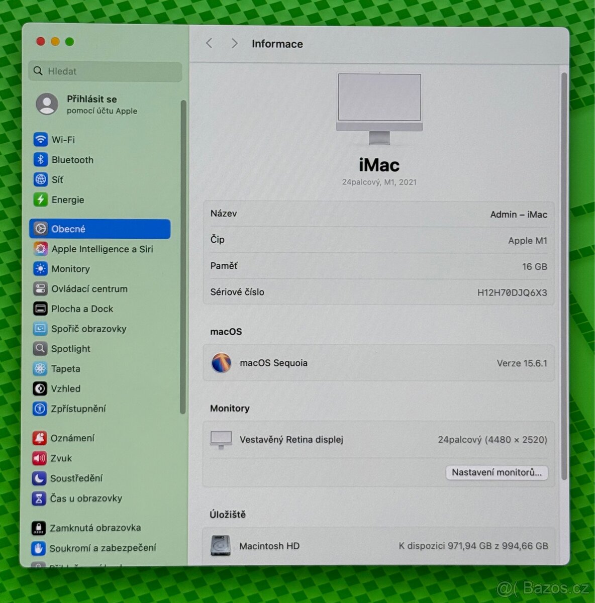 NOVÝ iMac M1 24” 5K 2021 /16GB RAM/Apple M1/1TB SSD/Záruka - 3