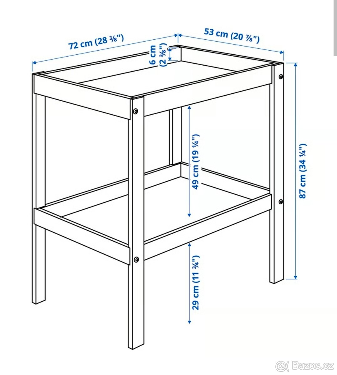 Přebalovací pult 72x53 - 3