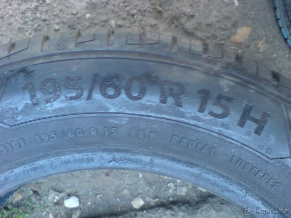 Letní pneu, 195/60/15, Barum Bravuris 5, 2x - 3