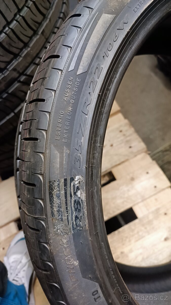 22" 285/35/22 Sada nových Pirelli asimetrico - 3