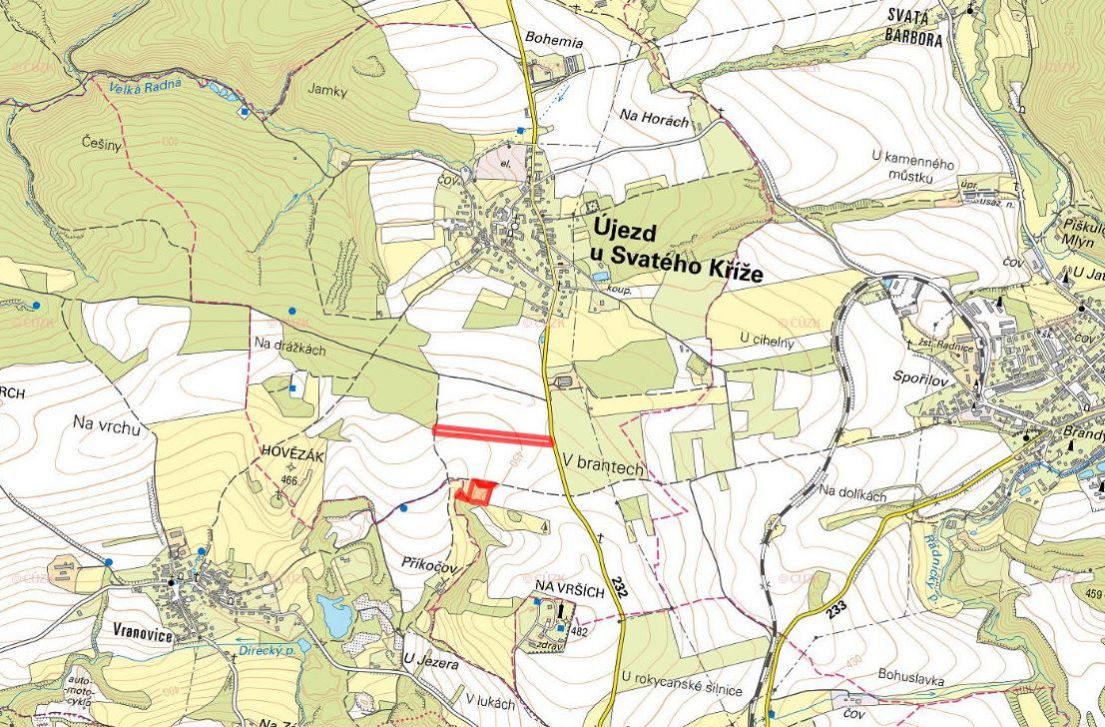 Zemědělská půda, prodej, Újezd u Svatého Kříže, Rokycany - 3