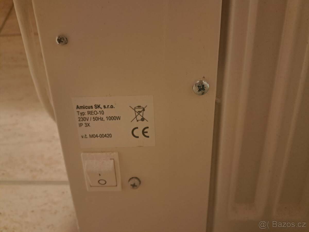 Elektrický radiátor IQ line TOUCH - Nástěnný 1000W - 3