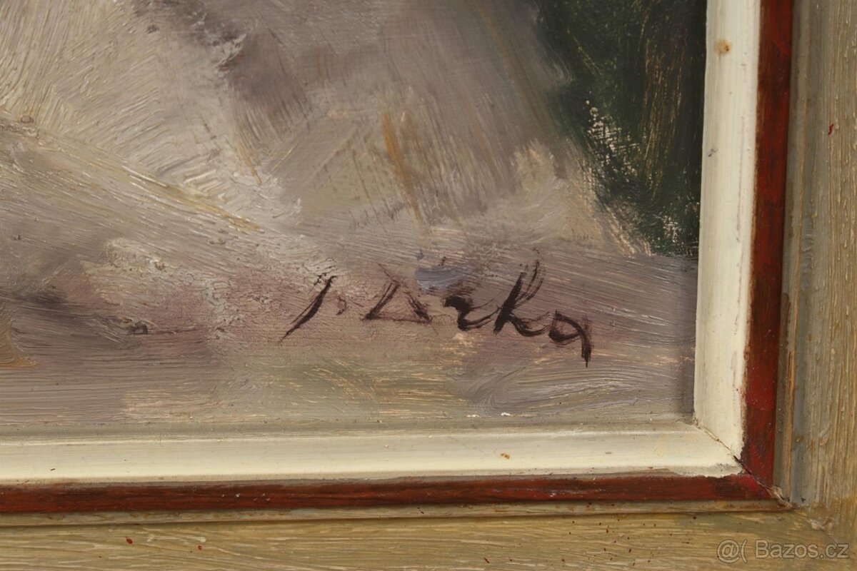 Josef Drha (J. D. Gruber) - Kytice bodláků - velký obraz - 3