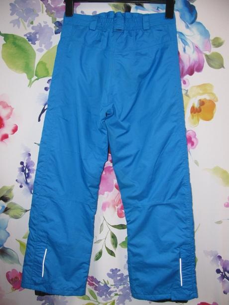 Chlapecké modré lyžařské kalhoty, oteplovačky vel.152 - 3