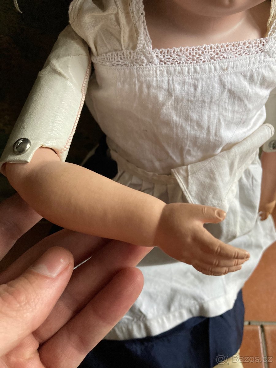 Stará panenka s porcelánovou hlavou Armand Marseille - 3