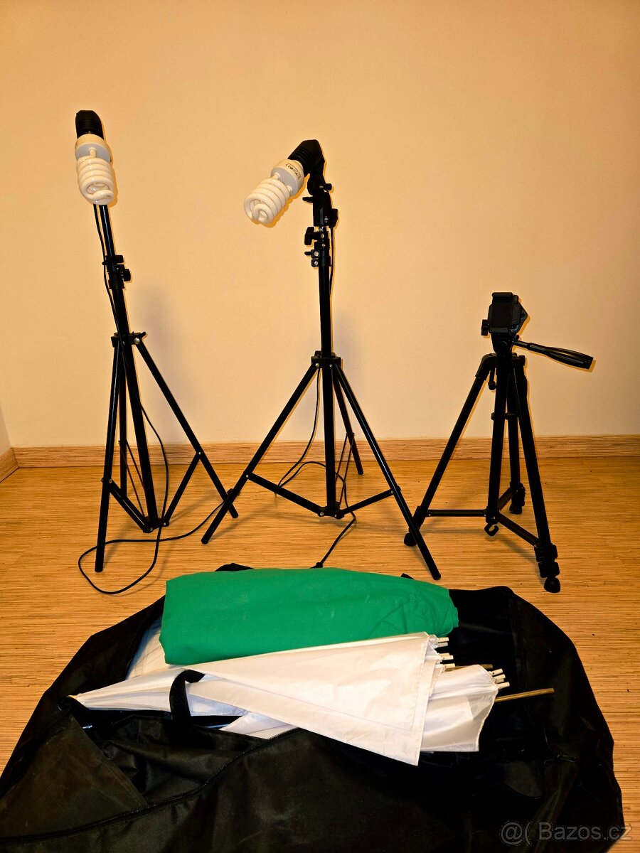 Green Screen Sada 2x Osvětlení + Stativy - 3