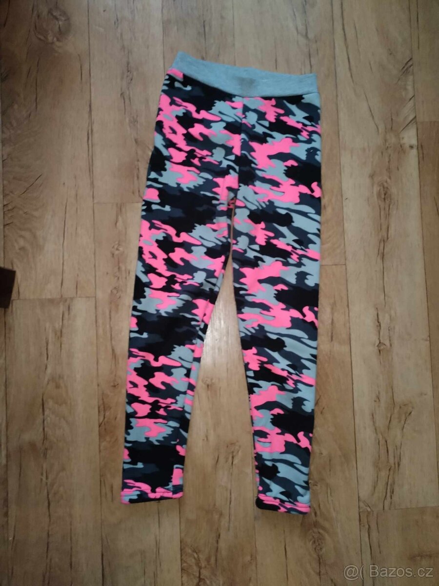 dívčí zateplené legíny vel.134/140 - 3