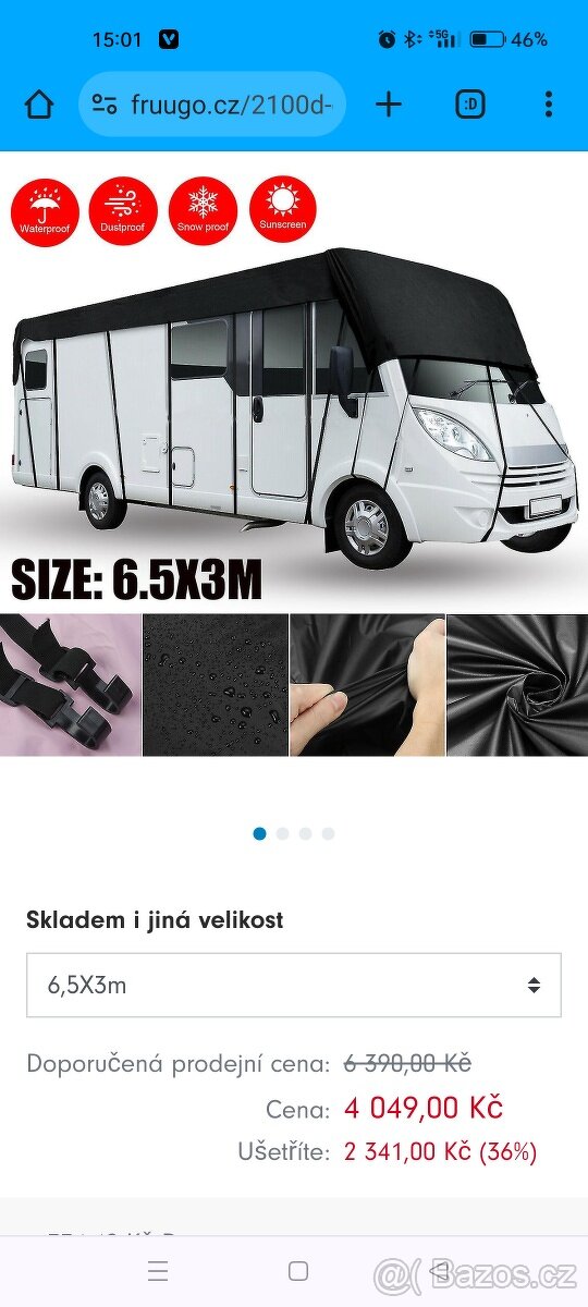 Krycí plachta na obytné vozy - 3