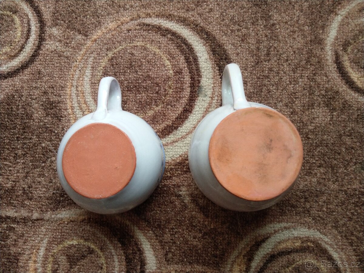 Sada džbánku a hrnečku, dekorace, keramika - 3