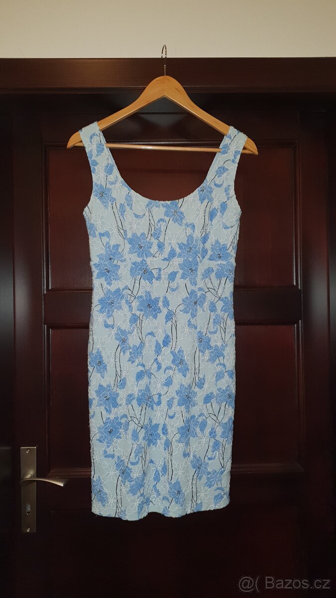 Modré šaty velikosti S - 3