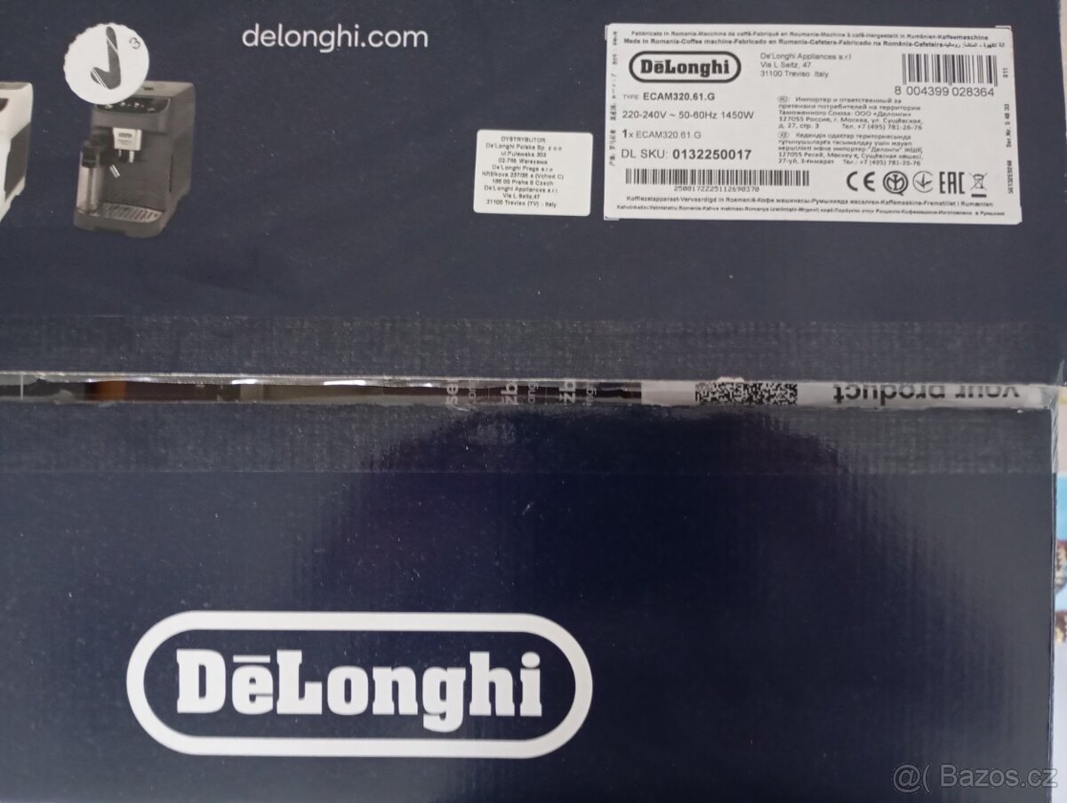 De'Longhi Magnifica Plus ECAM320.61 G. černé/titan - 3