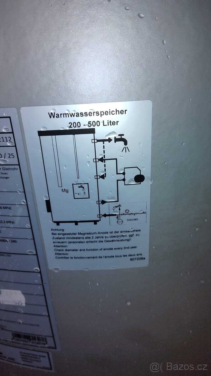 Akumulační nádrž 500l nová - 3