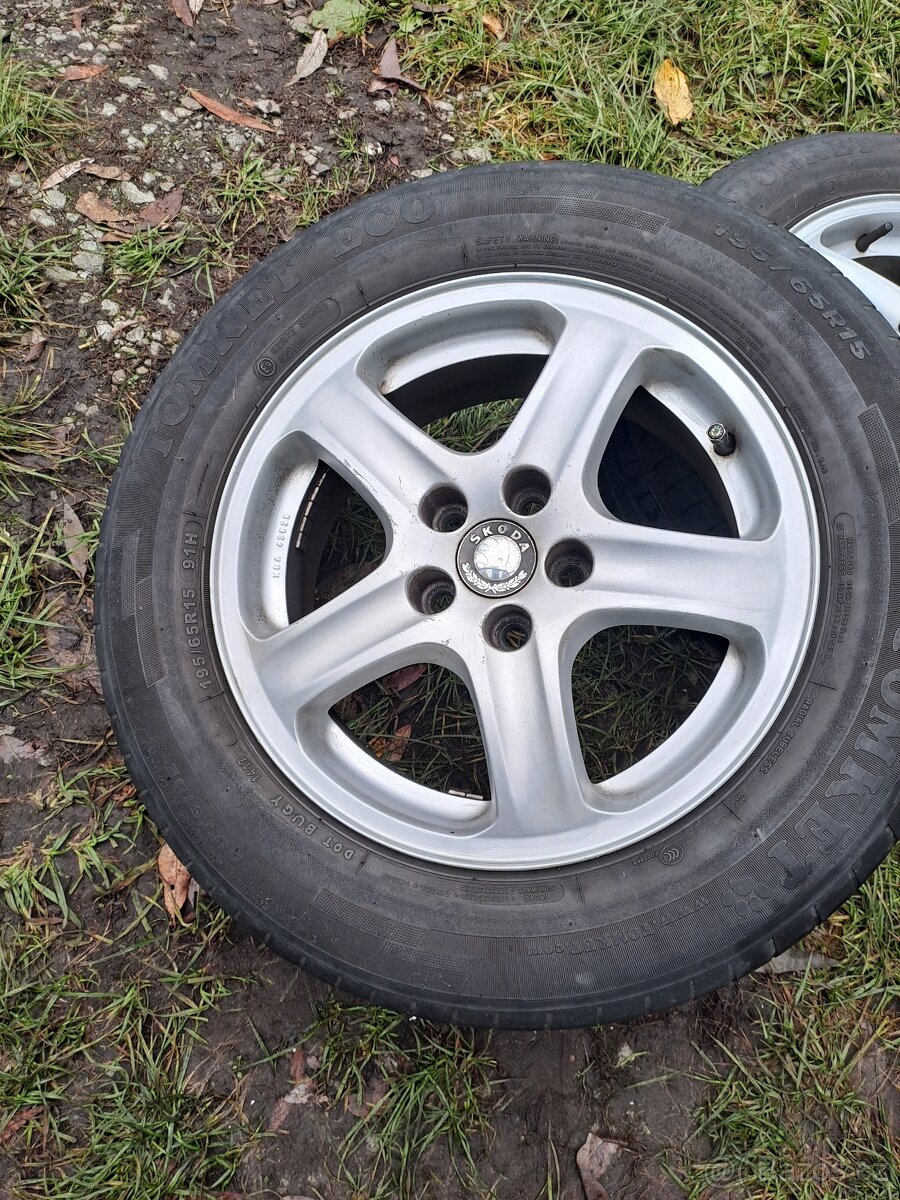 Alu kola 5x100 Octavia,Fabia,Roomster,Rapid 195/65 R15 - 3