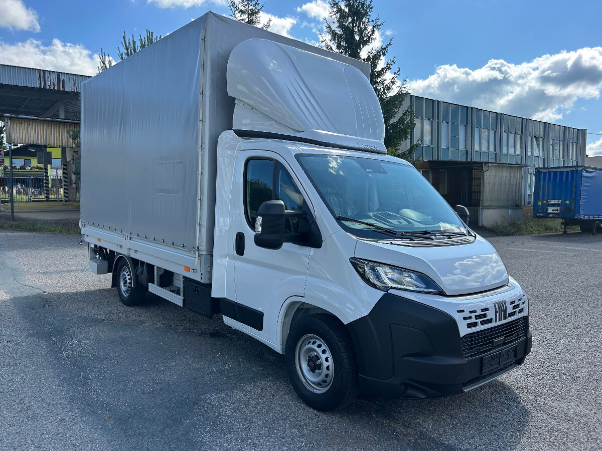 Fiat Ducato L4 MAXI plachtový valník + čelo , nové DPH - 3