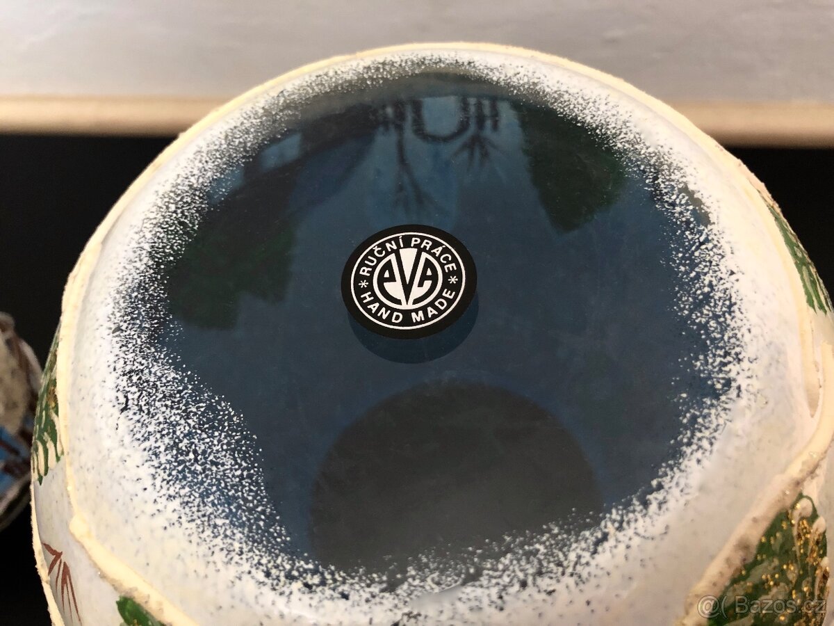 Ručně malované skleněné svícny - 3