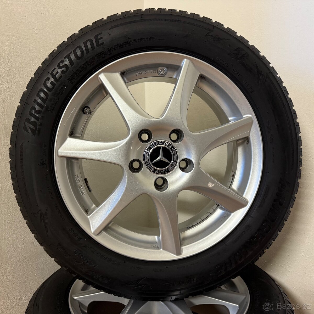 MERCEDES A/B/CLA 5x112 R16 ET44+ZIMNÍ 205/60R16 5,5/5mm - 3