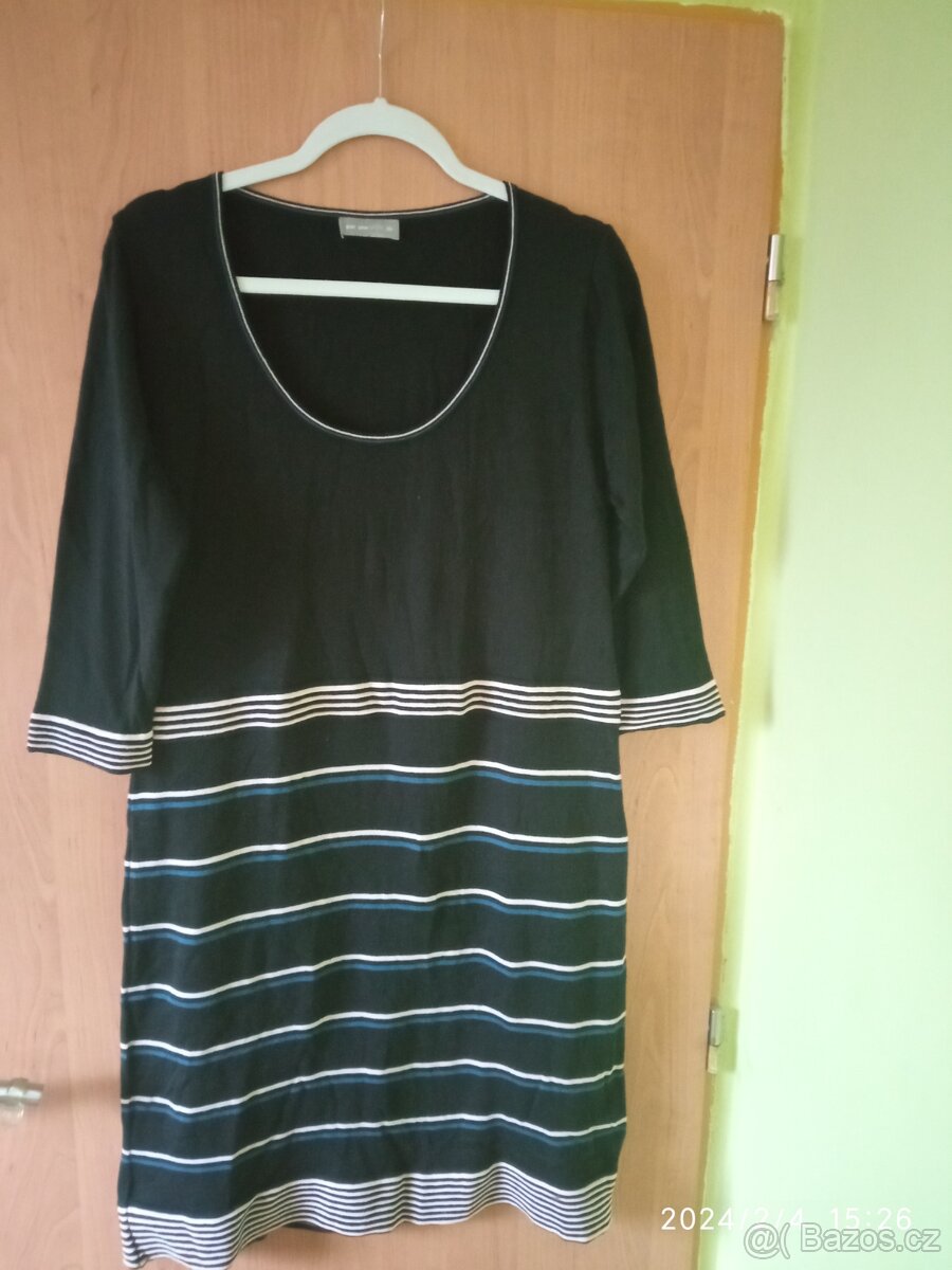 Teplejší šaty vel. 44 - vhodné i jako těhotenské - 3