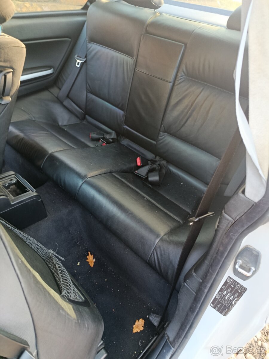 BMW E46 coupe elektrické sedačky černá kůže - 3