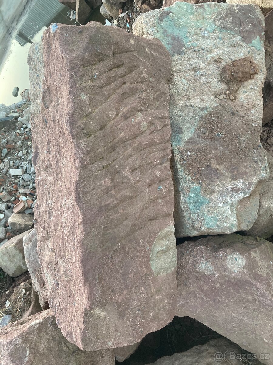 Červený Žlutý pískovec kvádry štuky kameny - 3