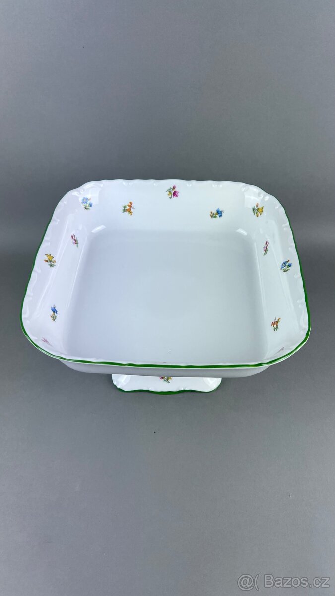 Porcelánová mísa na nohe - 3