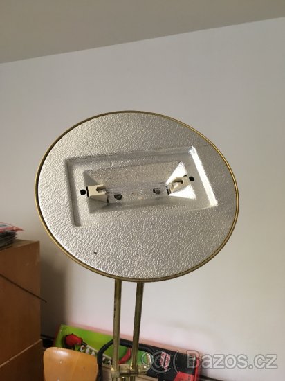 Mosazná retro lampa stojací - 3