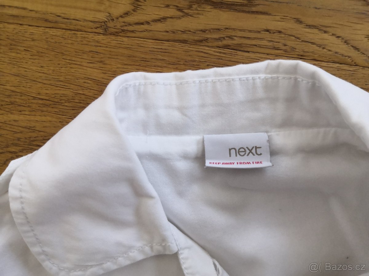 Bílý letní kabátek sáčko Next 128 - 3