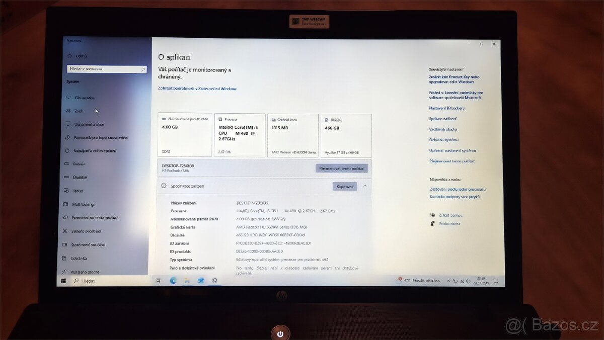 Notebook HP Probook 4720s - 3