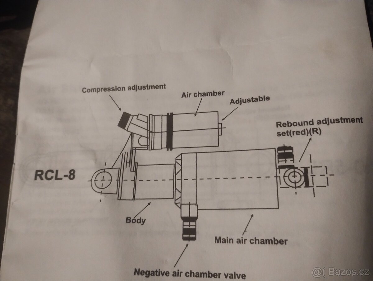 Nový vzduchový tlumič DNM RCL-8 uzamykatelný - 3