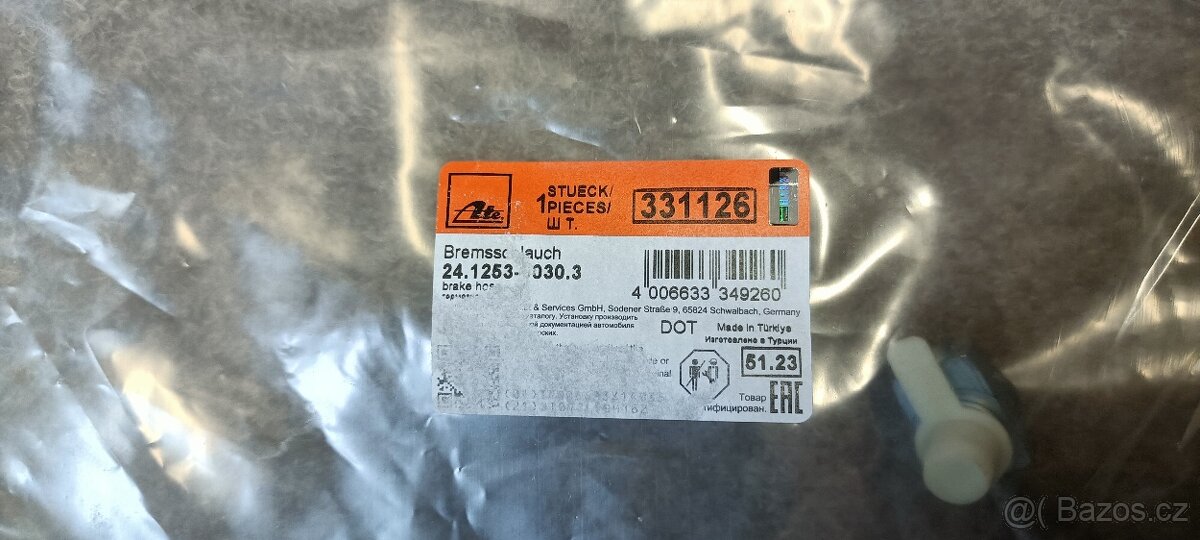Brzdová hadice ATE 24.1253-0030.3 pro Škoda, VW, Audi - 3