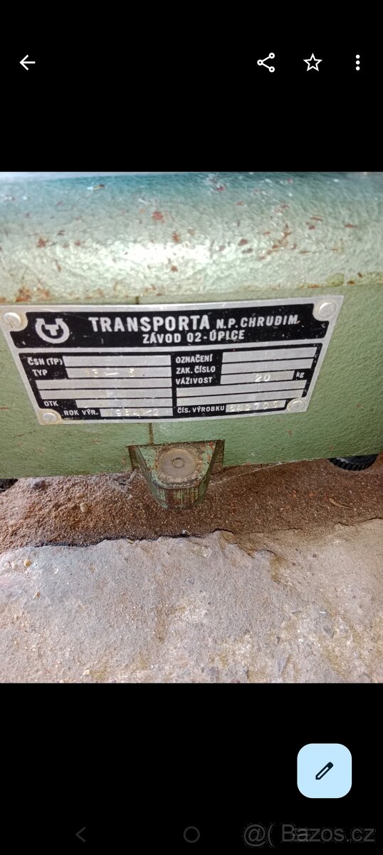 Kovová váha retro Transporta - 3