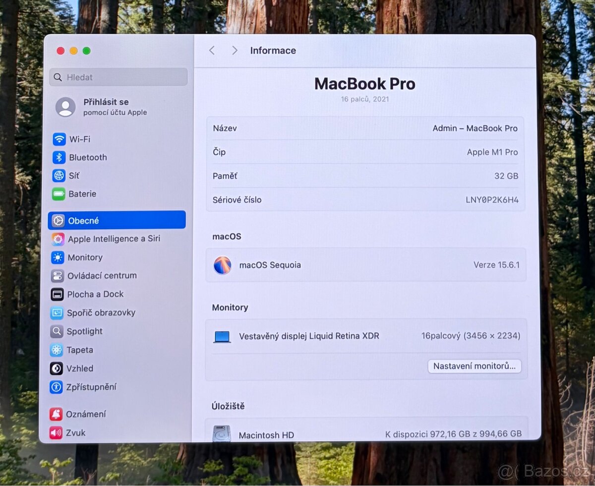 MacBook Pro 16” 2021 CTO /32GB RAM/1TB SSD/Záruka - 3