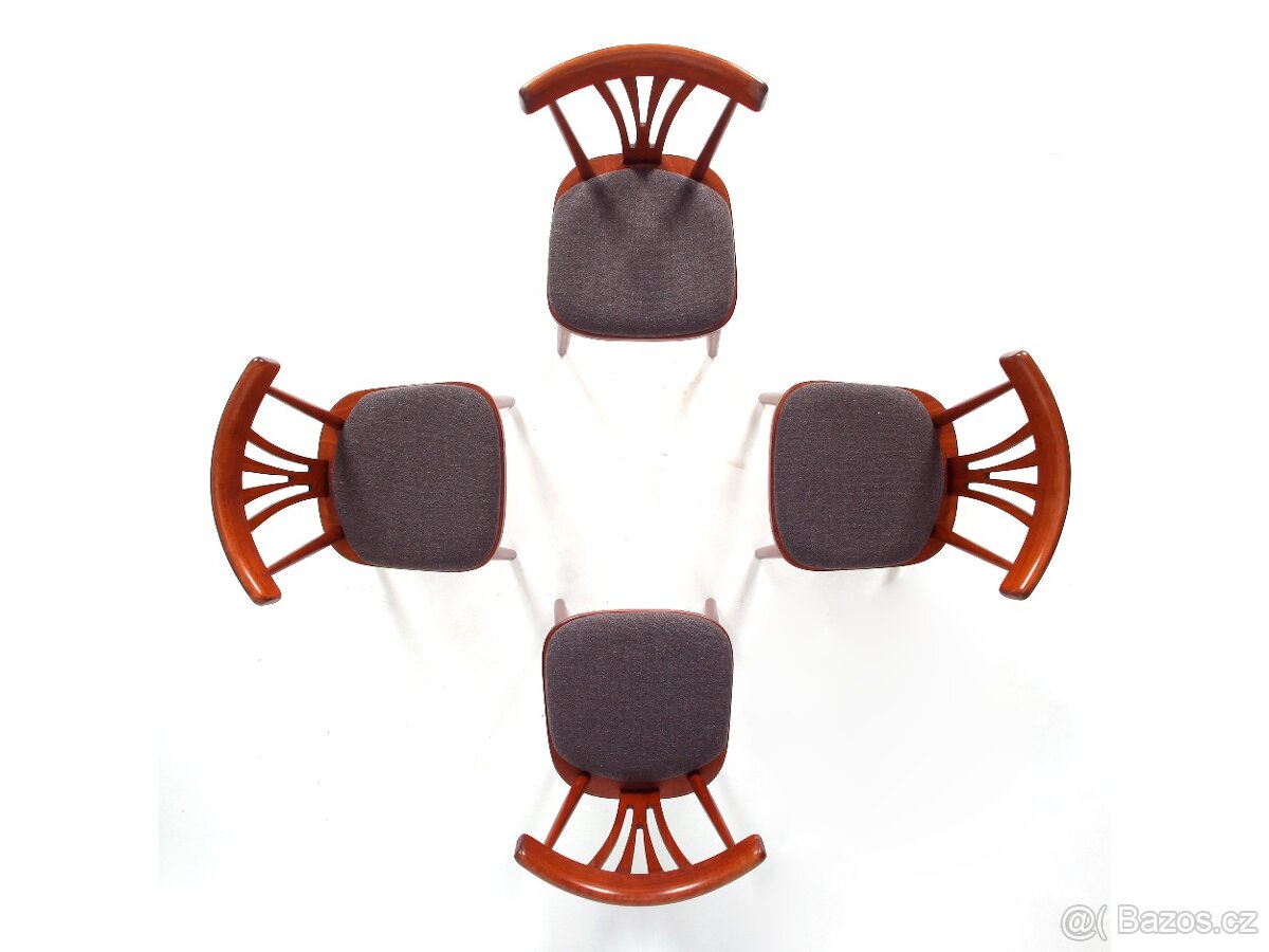 4x těžké masivní židle po přečalounění. - 3