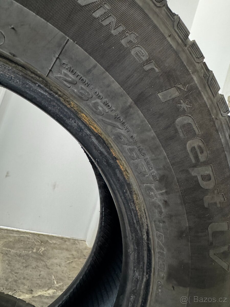 2x zimní pneu Hankook Winter icept LV 235/65 R16C DOT 4621 - 3