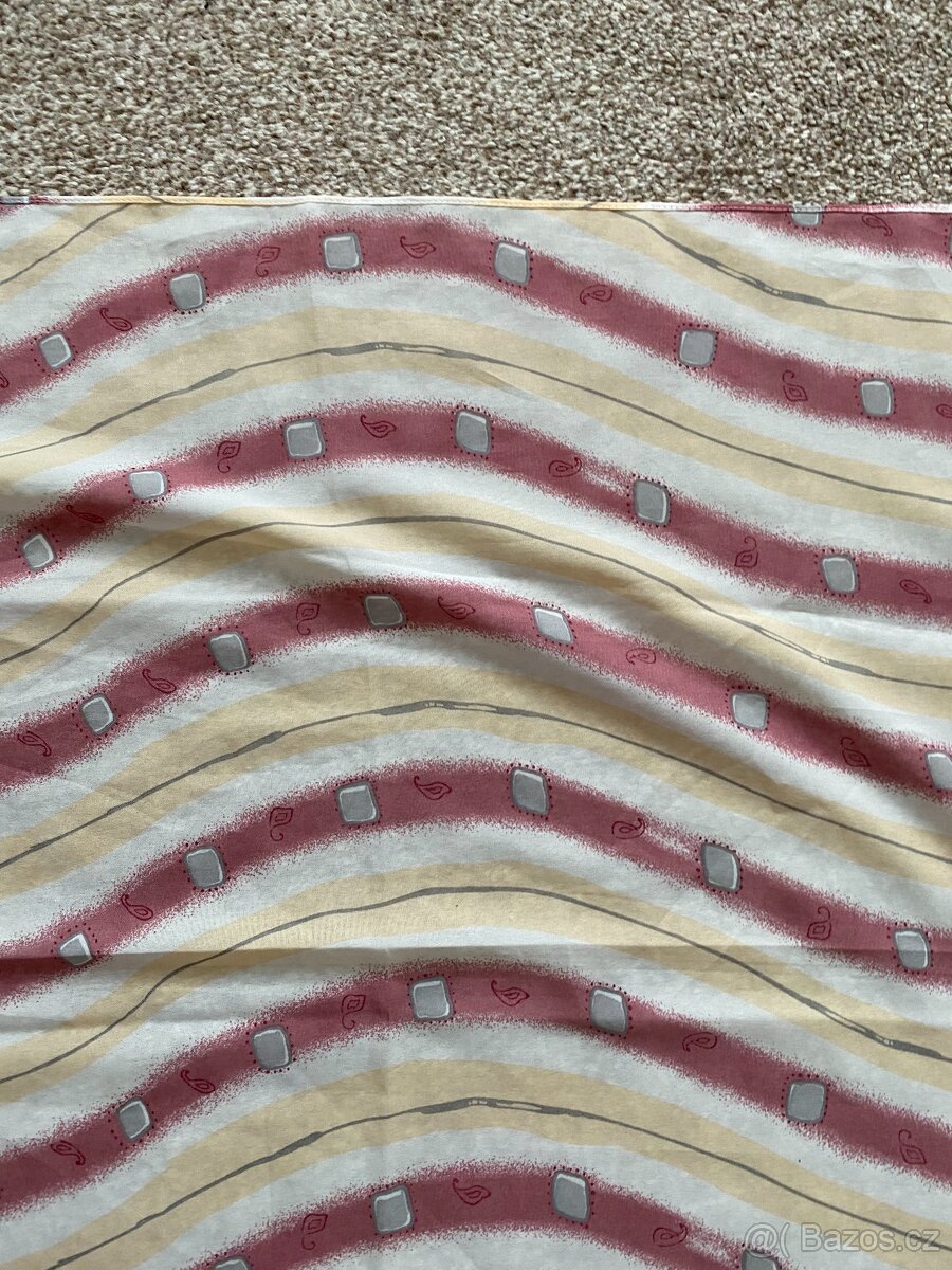 Nový velký dámský šátek Port Louis s pruhy - 160 x 120 cm - 3