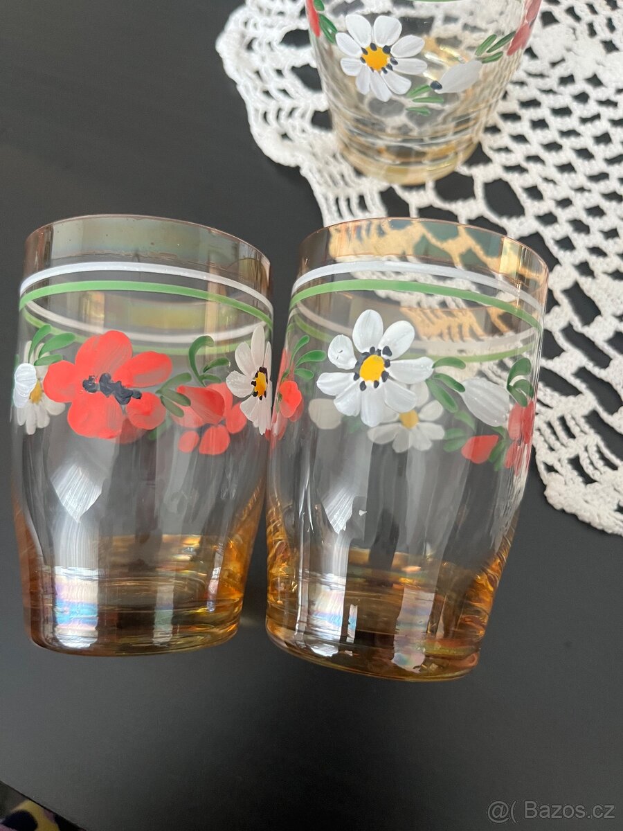 Ručně malované sklenice-likérky - 3