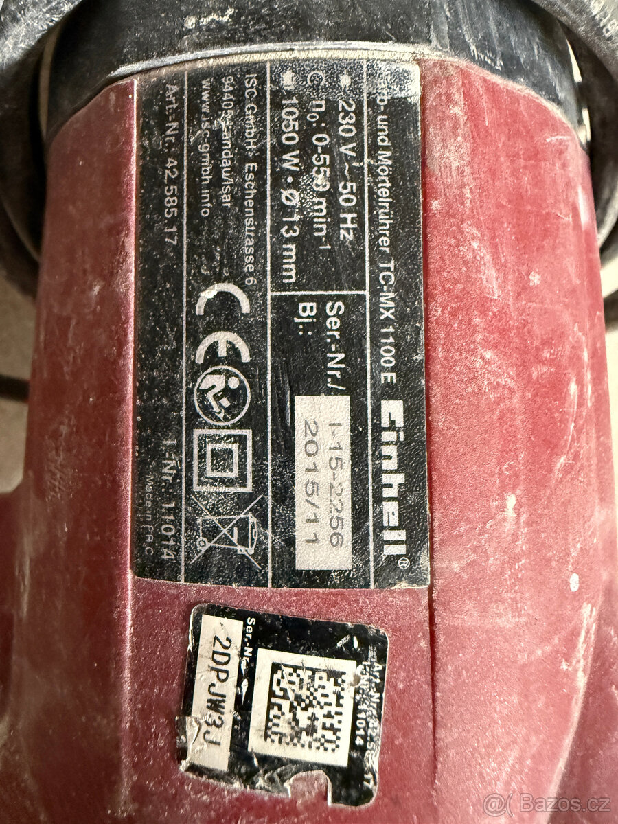 Michadlo, míchač lepidel a malty EINHELL TC-MX 1100E - 3