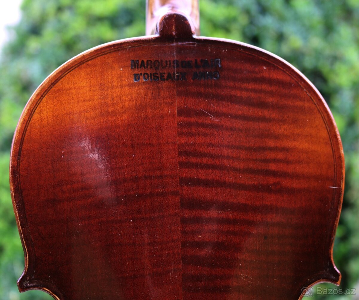 Staré Francouzské housle c.1850, Le Marquis de L'Air - 3