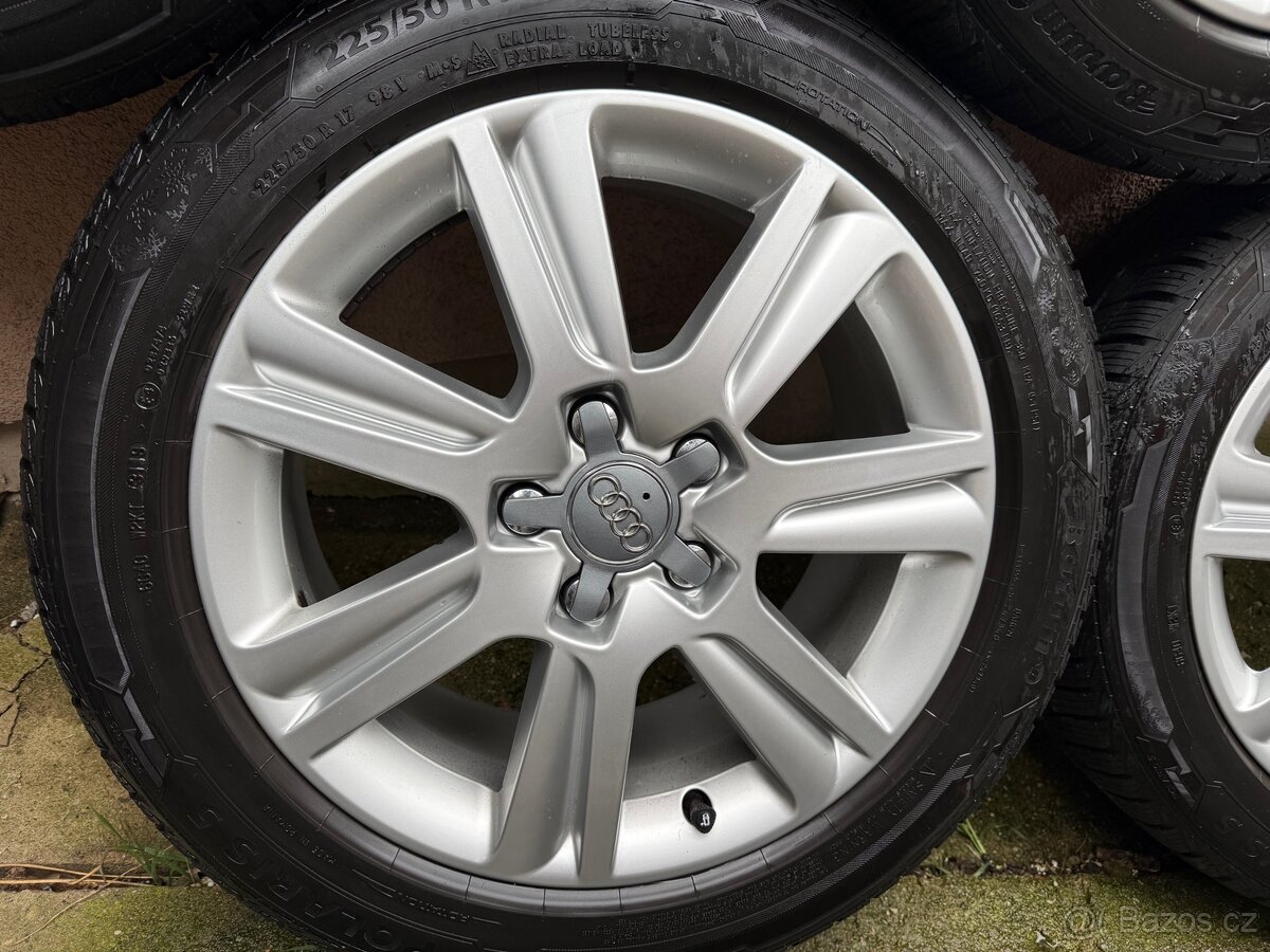 Sada Alu 17” Audi s 225/50 R17 zimni pneu - 3