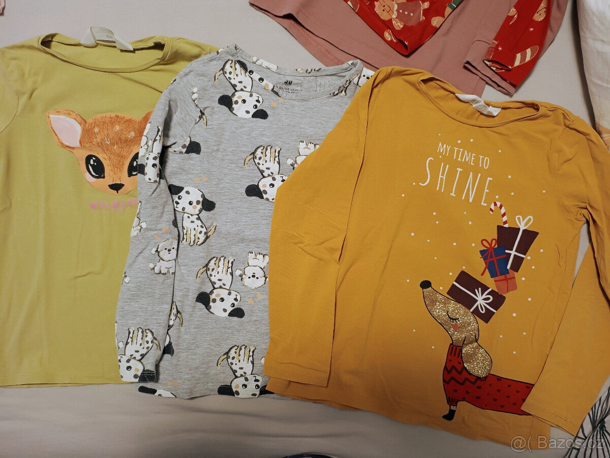 Sada dívčího oblečení H&M a Lindex 122-128 - 3