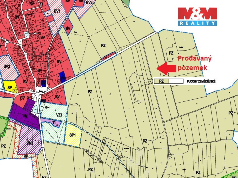 Prodej pole, 20332 m², zemědělská půda, Sádek - 3