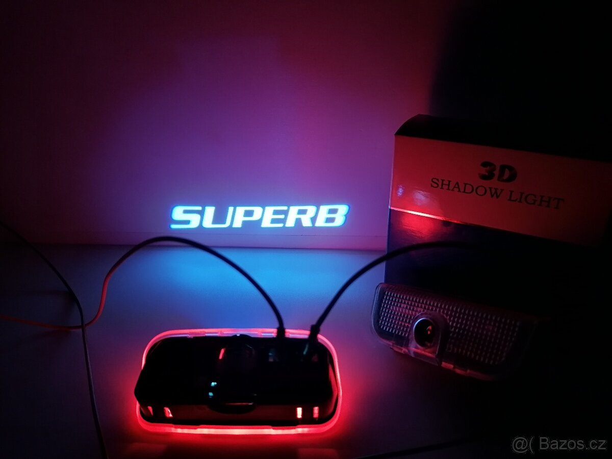 LED projektory do dveří Superb 2 a 3 - 3