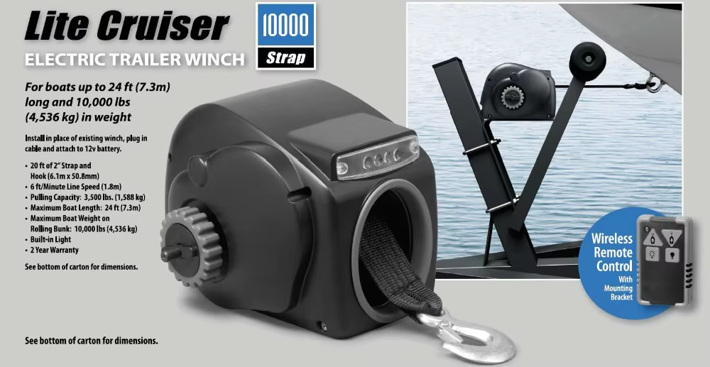 Naviják elektrický lodní 12V